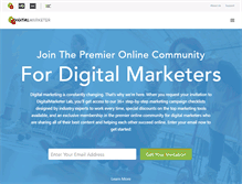 Tablet Screenshot of digitalmarketer.com